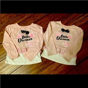 Little Dreamer matching long-sleeve shirts in 3T & 4T